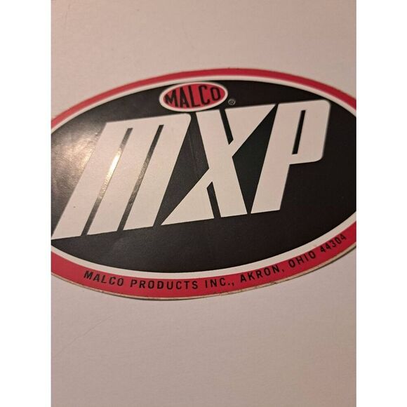 Vintage Original RARE 60s Malco MXP Akron Ohio Hot Rod Rat Rod Car Sticker Decal - Picture 2 of 5